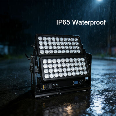 Factory Wholesale 800W LED Flood Light Outdoor IP65 80x10W RGBW 4in1 Stage Wash Light Projector for City Beautification Facade Project