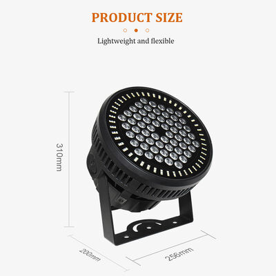 Σετ φωτισμού LED PAR Can RGBW 4in1 IP65 εξωτερικού χώρου 60*12W, φως πλύσης σκηνής DMX512 για εκδηλώσεις γάμου, προσόψεις κτιρίων