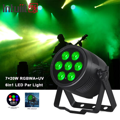 LED 7*20W RGBWA-UV 6-IN 1IP65 Πνευροστεγείς Φωτισμοί MX Ελέγχου Εξωτερικού Φωτισμού Φωτισμού Φωτισμού για θεματικό πάρκο