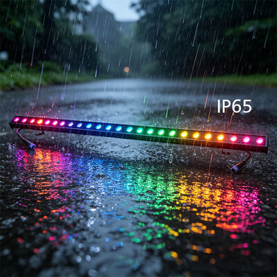 2x24W RGBW 4-in-1 IP65 Εξωτερικό LED γραμμικό πλυντήριο τοίχων DMX512 Αδιάβροχο φως πλύσης για κτίρια, γέφυρες και τοπίο