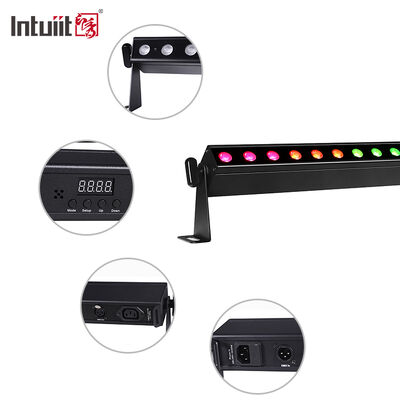 Εσωτερικό φως LED πλυντηρίου τοίχων 24x2W RGBW DMX512 Ηχητικός ενεργός φωτισμός μπαρ σκηνής IP20 Γραμμικό φως πλυντηρίου για αρχιτεκτονική εσωτερική διακόσμηση