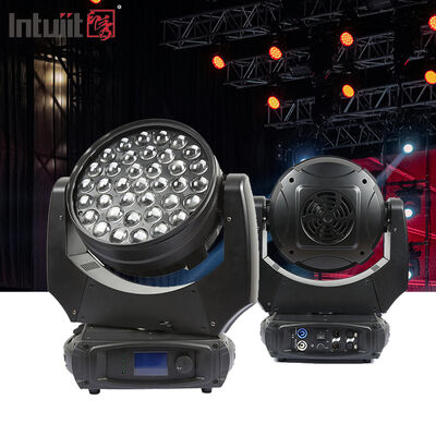 Επαγγελματικό 37x10W RGBW 4in1 LED Zoom Wash Moving Head Light DMX512 Stage Lighting for DJ Disco Event Wedding Party Show