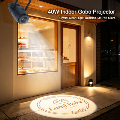 40W LED Gobo Logo Projector Εμπορικό διαφημιστικό φως προβολής
