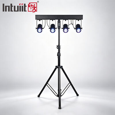 4x20W RGBW 4-in-1 LED PAR Uplighting Kit ∙ 4.5° Narrow Beam DMX512 Σύστημα πλύσης σκηνής για γάμους, DJs & Events