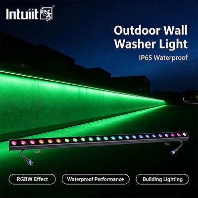 2x24W RGBW 4-in-1 IP65 Εξωτερικό LED γραμμικό πλυντήριο τοίχων DMX512 Αδιάβροχο φως πλύσης για κτίρια, γέφυρες και τοπίο