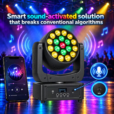 19x8w Rgbw 4in1 Κινούμενο Φως Πλύσης Κεφαλής Dj Disco Led Φώτα Σκηνής