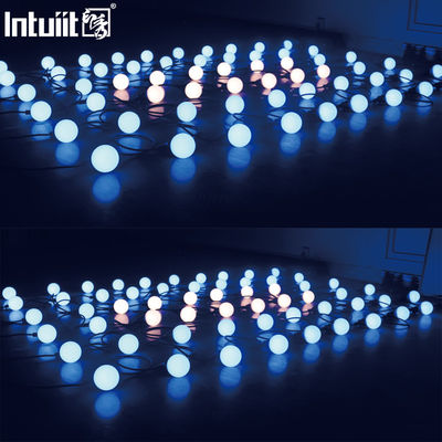 Χριστούγεννα φωτισμός Led Bulb String Pixel Led Light Αδιάβροχο Dmx Rgbw Πολυχρωματικό String Χριστουγεννιάτικο Led Bulb String Light