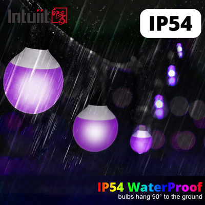 IP54 το οδηγημένο στάδιο ελαφρύ RGBW 15m οδήγησε το υπαίθριο ντεκόρ Χριστουγέννων βολβών εικονοκυττάρου Χριστουγέννων