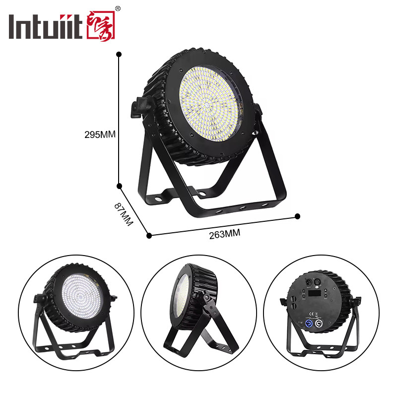 120W Λευκό χρώμα εσωτερικό Led Par Can Stage Light Par Stage Strobe Light