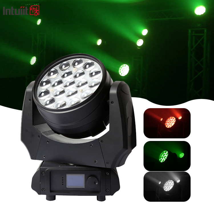 Ζουμ Κινούμενο φως Led Wash 19x10w 4 σε 1 Gobo Projector Rgbw φώτα Φεστιβάλ Φωτισμός σκηνής Εφέ Bar Νυχτερινή Λέσχη Ντίσκο