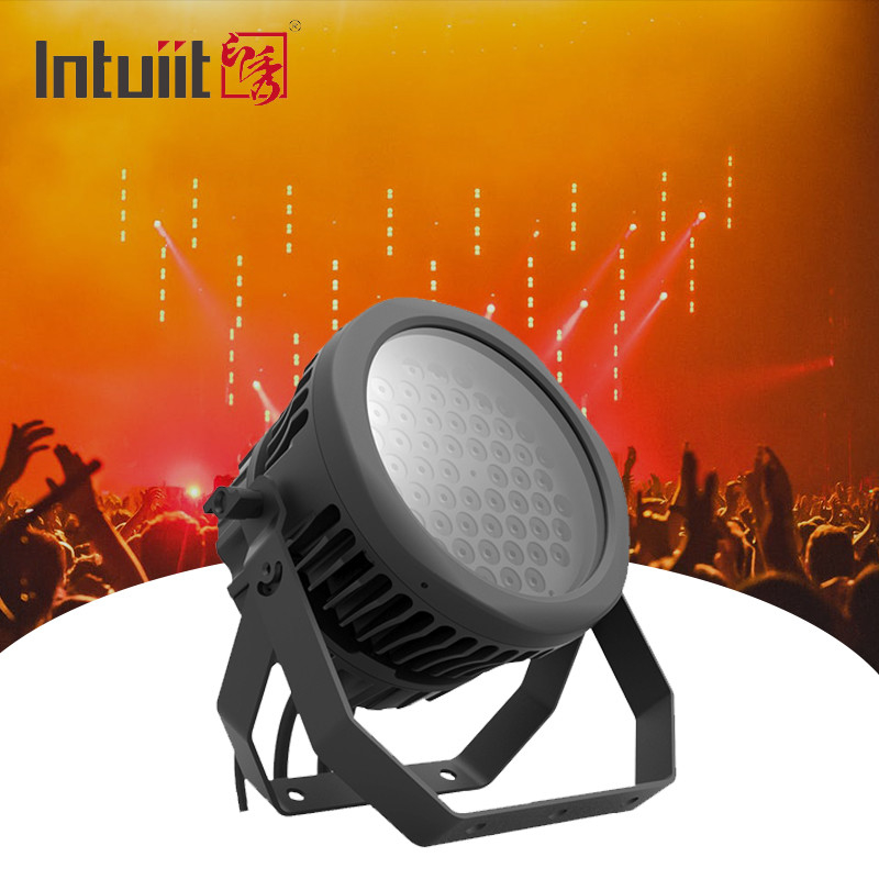 54 LEDs Par Light Αδιάβροχο IP65 Αξιολογημένο εξωτερικό 54*3w RGBW 4in1 Φως σκηνής DMX512