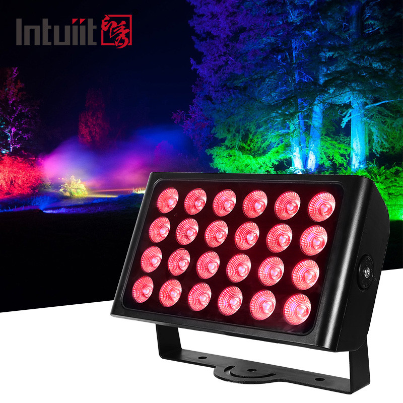 24PCS 160W χρωματικό φως πόλης RGBW 4in1 ip65 αδιάβροχο υψηλό κτίριο πλύση LED χρωματικό φως σκηνής πόλης