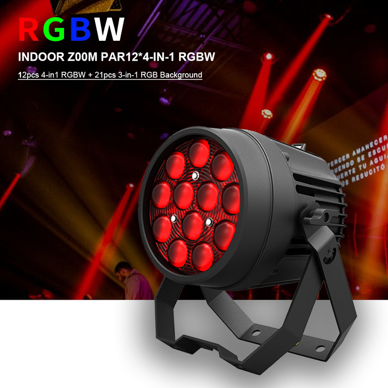 Αλουμινένιο κράμα LED επίπεδα 12x10W RGBW 4in1 DMX512 για ντίσκο πάρτι σκηνή γάμος συναυλία θέατρο φαινόμενο φωτισμού