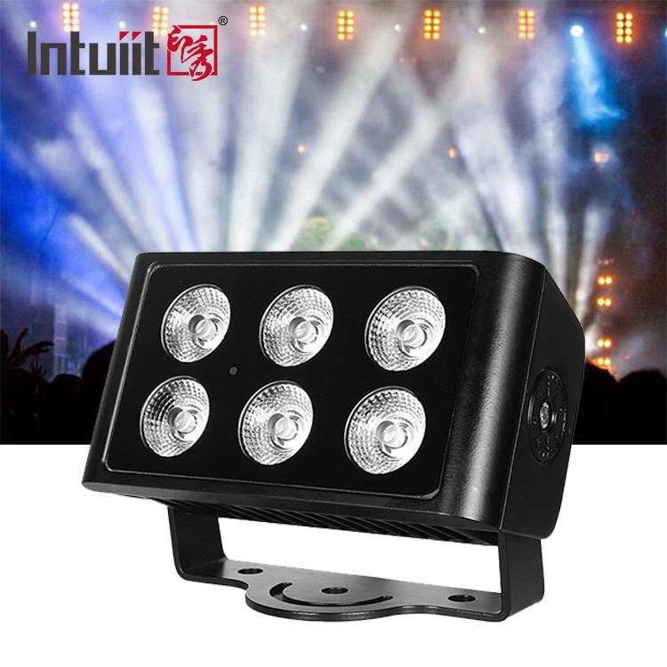 Αδιάβροχο RGBW LED φωτισμό πλημμύρας RGBW 4in1 City Color Light 6 * 5w εξωτερικό LED τοίχο πλυντήριο σκηνικά φώτα