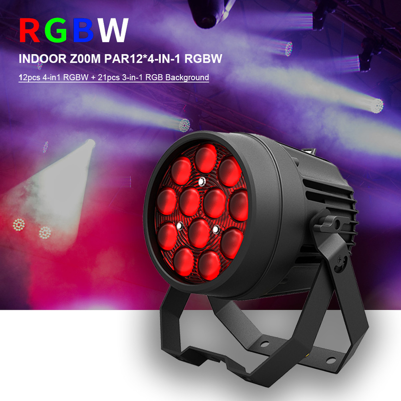 12x10W Δυνατά φώτα ντίσκο DMX 512 Ηχοενεργοποιημένο LED Par Can Φώτα σκηνής