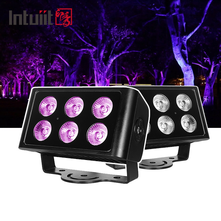 IP65 Αδιάβροχο 6x5W RGBW 4 σε 1 LED Φως Πλημμύρας DMX Ελέγχου Πλανήτη Φως Spot Φως Φόντο