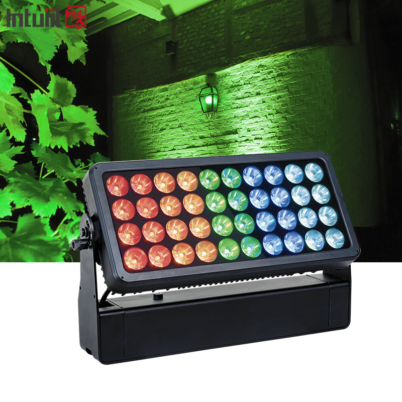 40x10W RGBW 4 σε 1 LED προβολέας IP65 Αδιάβροχο φως σκηνής DMX512 Ελέγχος DJ Disco εξοπλισμός Εξωτερική παράσταση