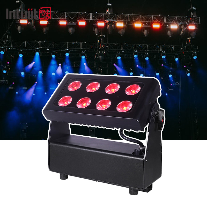 8x15w RGBW DMX512 IP65 Αδιάβροχο DJ Γάμος Σκηνή Πόλη Χρώμα Πλυντήριο Τείχων Εξωτερικό Φως Πλυντηρίου LED