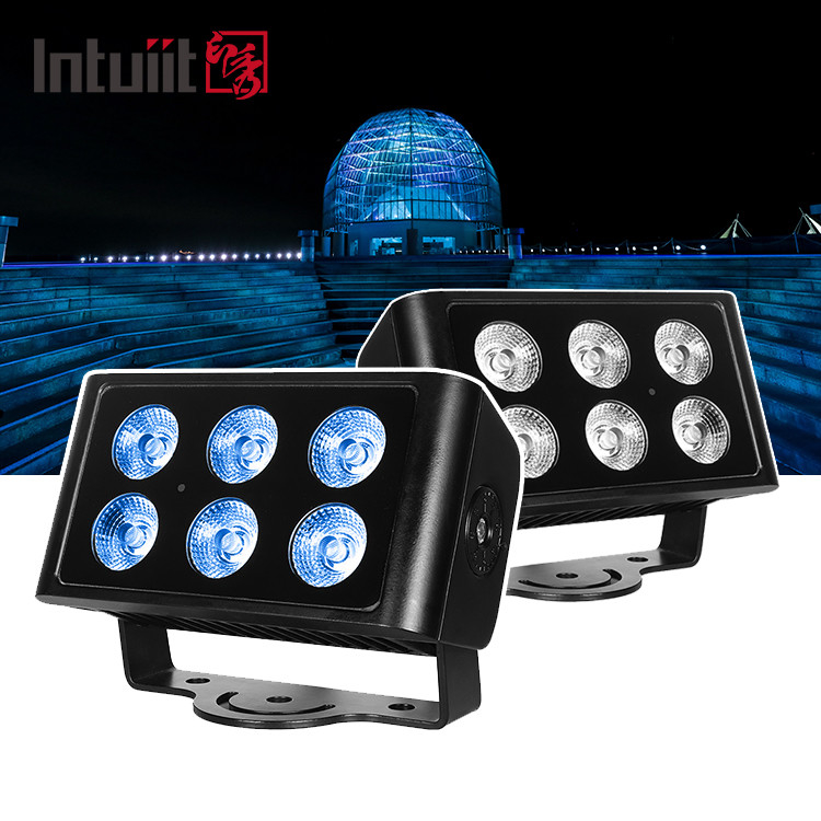 DMX512 6x5W RGBW 4in1 IP65 Αδιάβροχο DJ Γάμος Σκηνή Στιγός Σκηνή Εξωτερικό LED Πλύσιμο Φως Κατακλυσμού