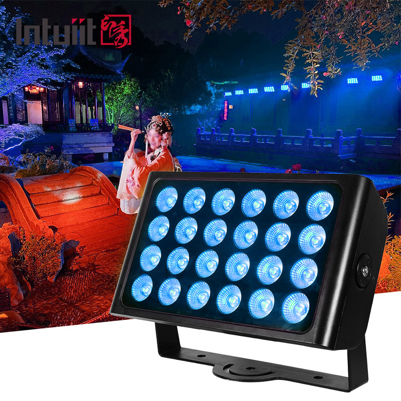 Αδιάβροχο IP65 City Color DMX512 24x10w RGBW Εξωτερικό Led Wall Washer Πλημμυριστικό φως