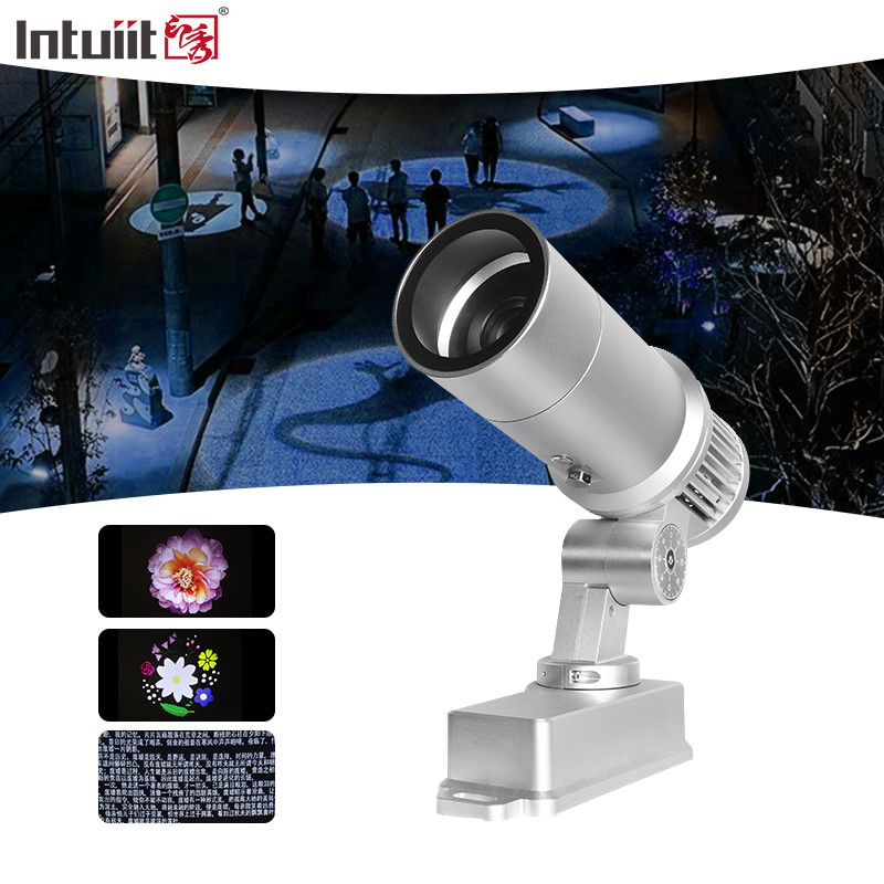 60W Προσαρμοσμένο λογότυπο Gobo Projector Διαφημιστικά φώτα LED Σημάδια Στον τοίχο προβολή λάμπα εξωτερική αδιάβροχη IP65 HD