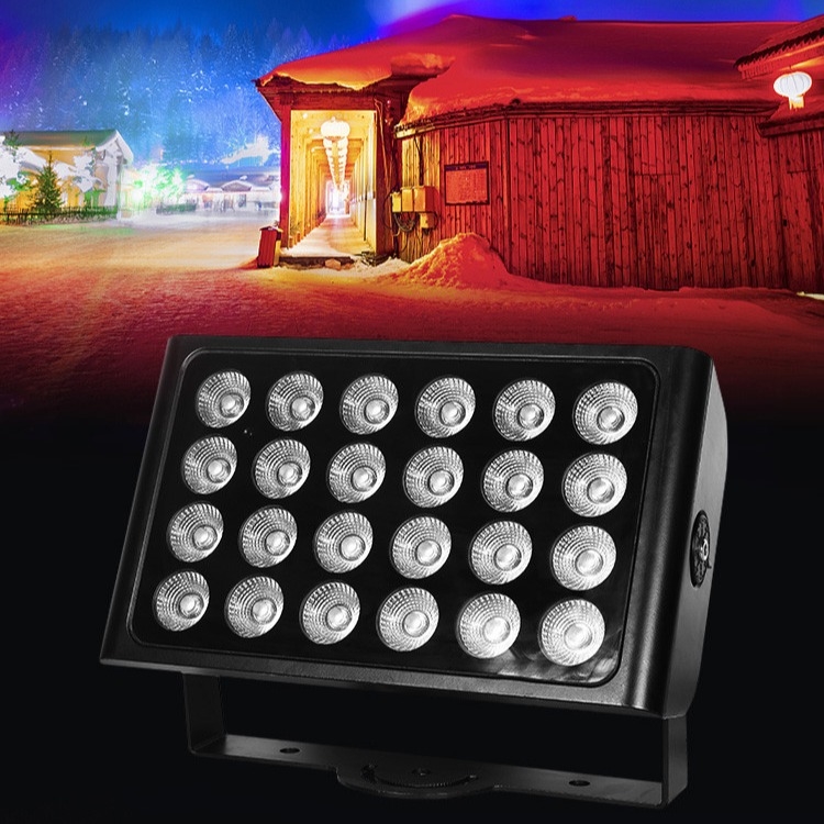 24x10w 4in1 Rgbw Led εξωτερικό πλυντήριο τοίχων Φώτα πλημμύρας Πάρτι γάμου κήπου Φως σκηνής DJ