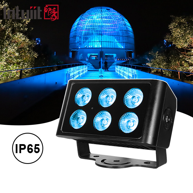 6x5W 4in1 RGBW LED DMX Φώτα πλύσης τοίχων IP65 εξωτερικό LED χρωματικό φως πόλης Φως σκηνικής παραστάσεις DJ Party Light