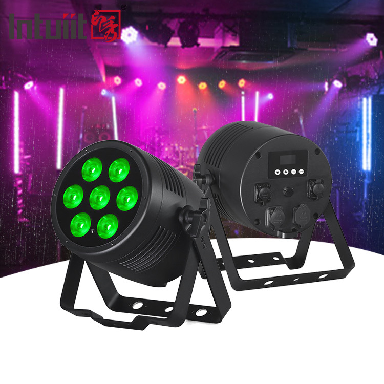 Εξωτερικό Αδιάβροχο Rgbwa-uv 7x20W Dmx Led Par Can Light για εξωτερικό τοπίο σκηνής