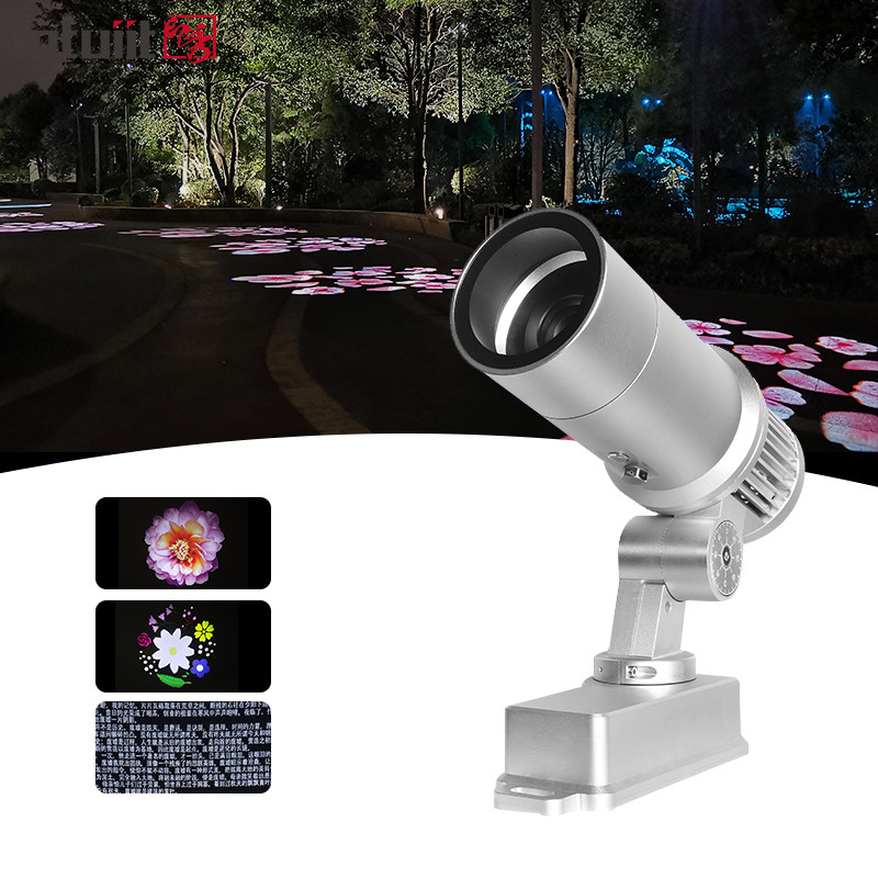 Εξωτερικό Αδιάβροχο Διαφημιστικό Φως Gobo Projector 60W Στροφή Τυπών LED Φως Gobo Logo