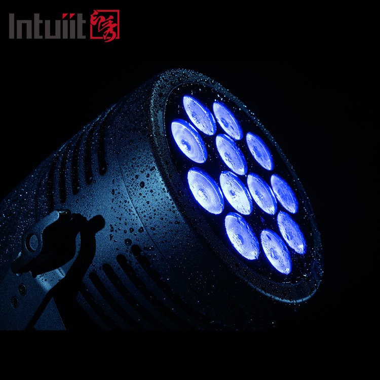 IP65 Αδιάβροχα εξωτερικά DJ σκηνικά φώτα 12x20W RGBWA UV 6in1 Αλουμίνιο LED Par Αθόρυβο Disco Wash Effect με DMX512