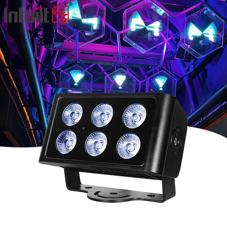 6x5W εξωτερικό αδιάβροχο φως DMX512 RGBW Φωτό LED Βίλα Αυλή Κτίριο Γέφυρα Σχέδιο Φωτισμός τοπίου Χρώμα Φωτό