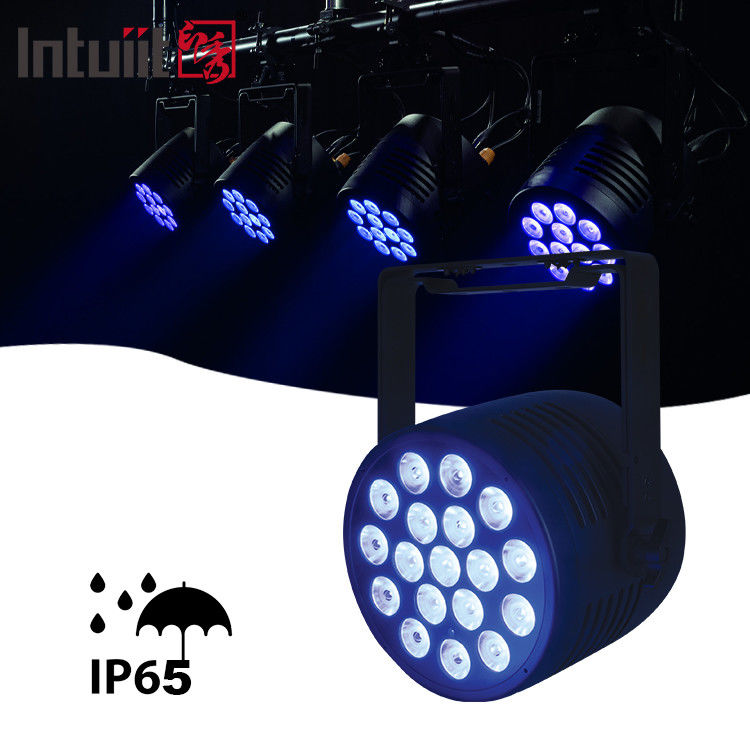 Υψηλής φωτεινότητας Υδροσταθερό LED Par Light IP65 Led Rgbwauv 18*20w Outdoor Par DMX για το πάρκο