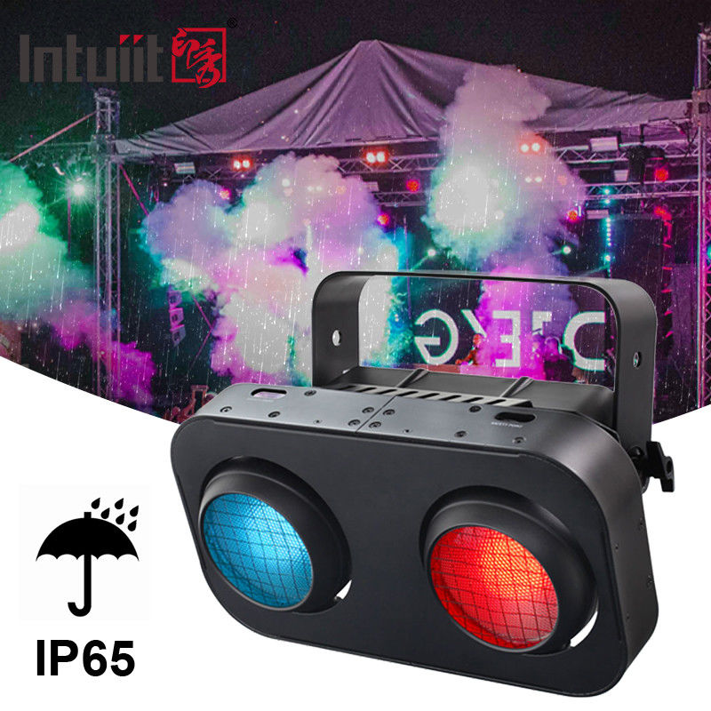 2-Eye IP65 Warm White/Amber/RGB 200W LED Φωτιστικό Τυφλώματος Κοινού COB για DJ Συναυλία Εκδήλωση Θεατρικό Φωτισμό Σκηνής