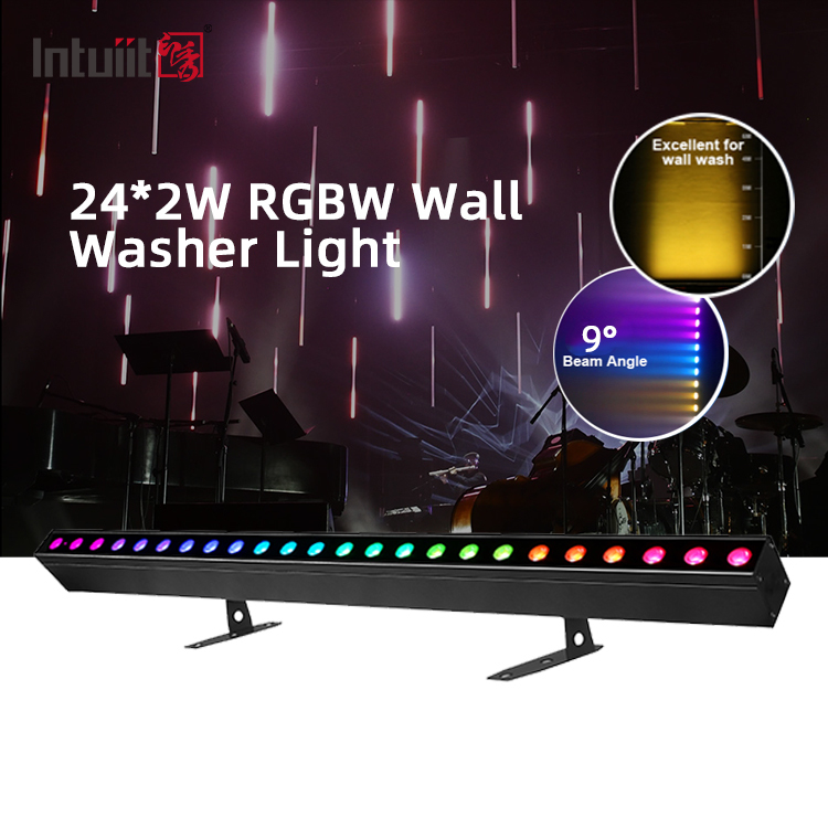 Φωτισμός σκηνής LED 24*2W DMX512 RGBW Led Light Bars Γραμμικό Disco Stage Club Γάμος Φωνητικά Ενεργοποιημένο Led Wall Washer Light