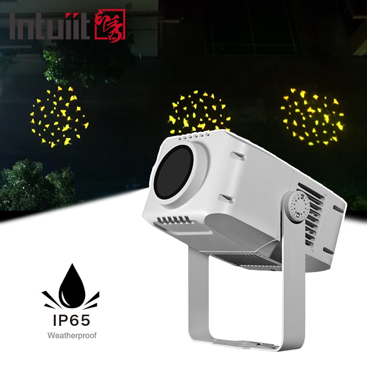 100w Custom Gobo Projector Ip65 Υψηλής φωτεινότητας Διαφήμιση LED εξωτερικού Χριστούγεννα Gobo Logo Projector Διαφημιστικά φώτα
