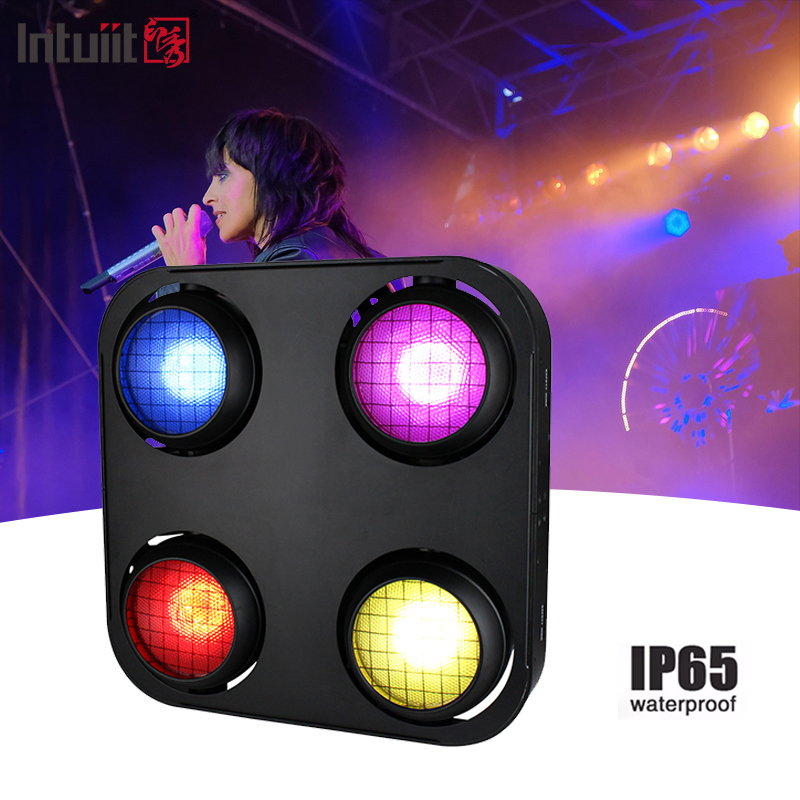 4X90W 4 Eye Led Cob Blinder Light Amber Warm White 2In1 Ip65 Πυρόστακτο φως σκηνής με LED