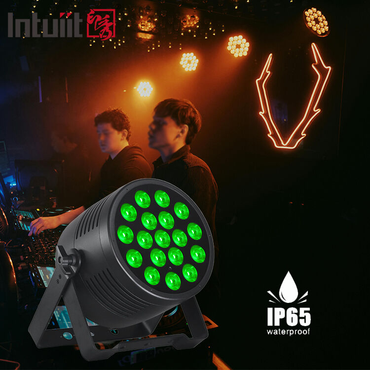 Υψηλής αποδοτικότητας Ανερόπνευμα 18x20w LED Stage Par Light DMX512 Control Rgbwa UV Wedding DJ Booth Energy Saving Design