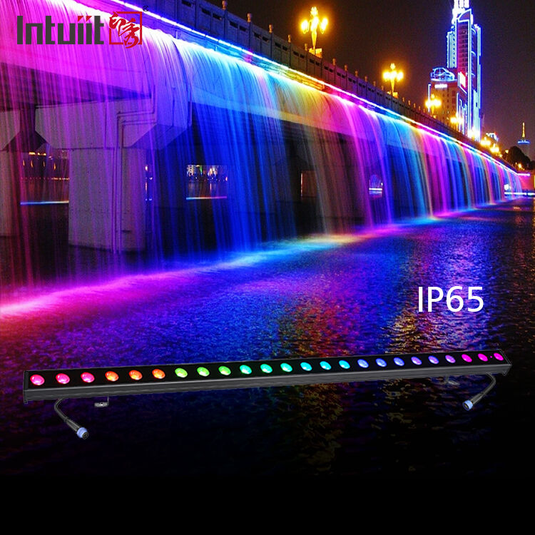 Φωτιστικό Γραμμικό Wall Washer 24*2W Αλουμινίου RGBW DMX IP65 Αδιάβροχο για Εκκλησία, Σκηνή, Εξωτερικό Φωτισμό