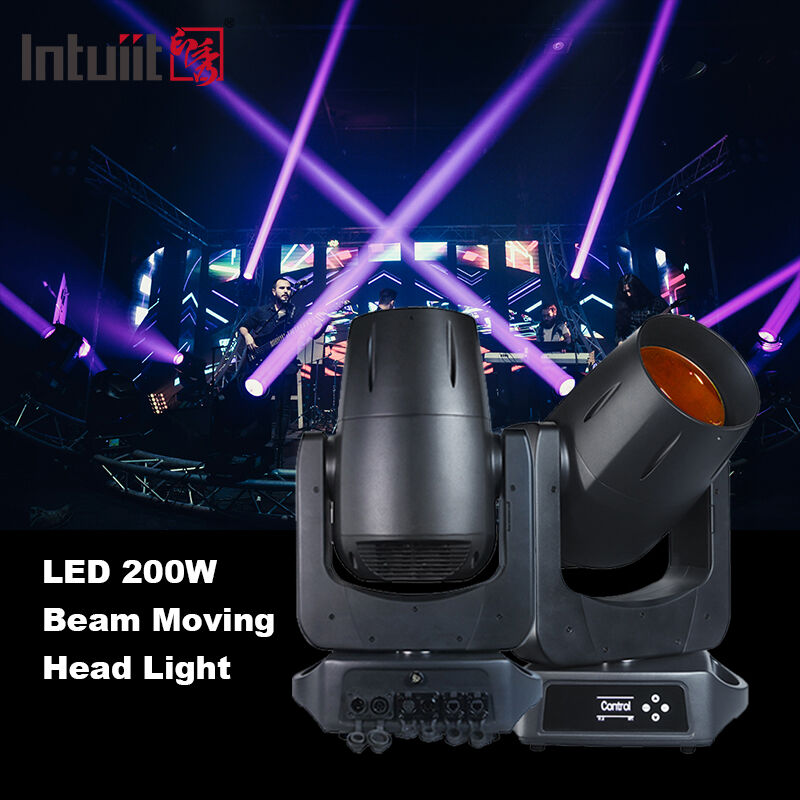 LED 200W Φως σκηνής δέσμη 9 περιστρεφόμενες Gobos 12 χρώματα με DMX512 φωτισμός για το γαμήλιο πάρτι show