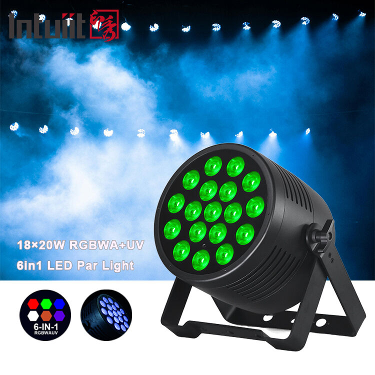 Εξωτερικό IP65 Αδιάβροχο LED Par Light 18x20W RGBWA UV 6in1 Επαγγελματικό φωτισμό πλύσης σκηνής DMX DJ Can για εκδηλώσεις Στάδιο Club
