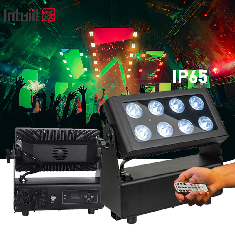 8x15W Ηλεκτρική μπαταρία LED φωτισμός πλημμύρας εξωτερικό ασύρματο RGBW 4in1 επαναφορτιζόμενο uplight Par Luces LED para Fiestas DJ