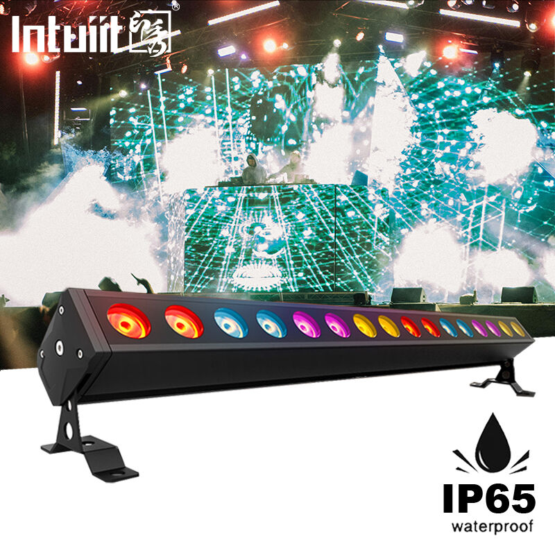 IP65 Εξωτερικός χώρος 16x5W RGBW 4-σε-1 LED Linear Wall Washer Bar Light DMX512 Stage Architecture Wash Lighting