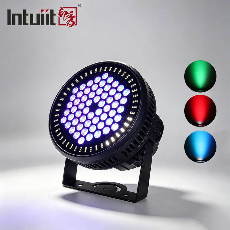 Σετ φωτισμού LED PAR Can RGBW 4in1 IP65 εξωτερικού χώρου 60*12W, φως πλύσης σκηνής DMX512 για εκδηλώσεις γάμου, προσόψεις κτιρίων