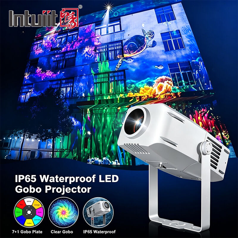Προβολέας Λογότυπου LED Gobo 400W IP65 Εξωτερικού Χώρου DMX512 με Προσαρμοσμένο Σχέδιο για Κτίρια, Διαφήμιση & Εκδηλώσεις
