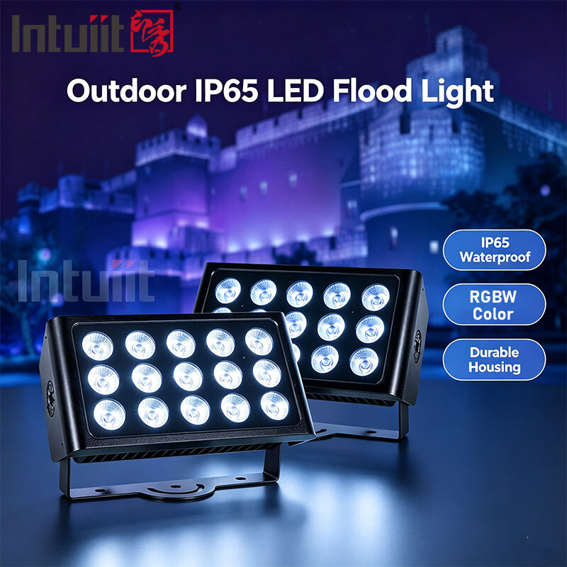 15x5W RGBW 4-in-1 IP65 εξωτερικό LED φωτιστικό φωτισμού DMX512 Αδιάβροχη ευρεία δέσμη για κήπο, σκηνή & φωτισμό κτιρίων
