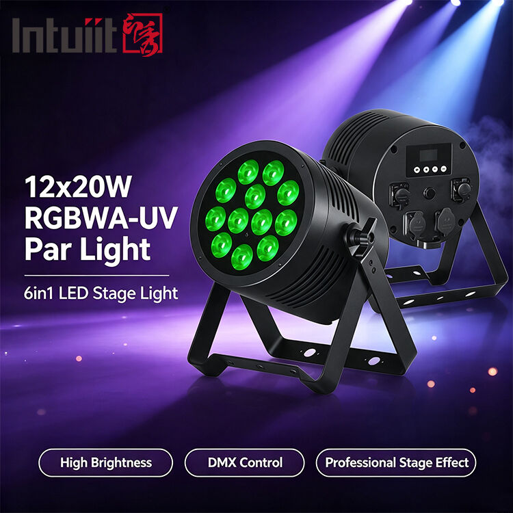 12*20W RGBWA+UV 6in1 LED Par Light IP65 Εξωτερικό Αδιάβροχο DMX512 Φωτισμός σκηνής για πάρτι DJ γάμου