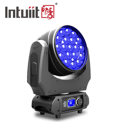 DMX512 ζουμ που κινεί το επικεφαλής φως με την ευρεία γωνία 19*10W RGBW 4 σε 1 κινούμενο κεφάλι πλυσίματος ακτίνων