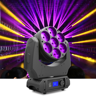 Φωτισμός σκηνής με κινητό κεφάλι 7x40W 4 σε 1 RGBW Wash Led Moving Head