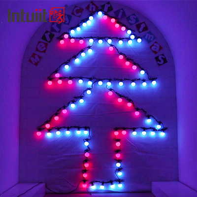 15m 20 Pixels Εξωτερική Σκηνή Led RGB Lights Αδιάβροχη λάμπα χορδών για διακόσμηση