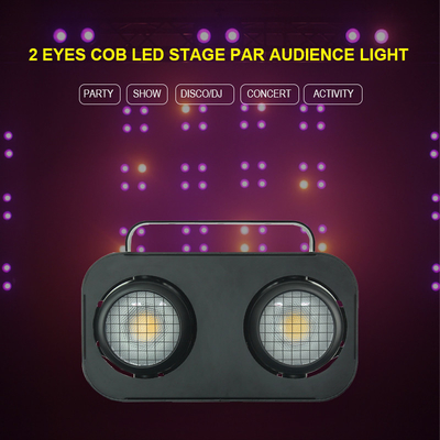 2 μάτια 2*90W Dmx512 Ελέγχου Εναρμόνισης Cob κοινό Blinder Effect Φως σκηνής